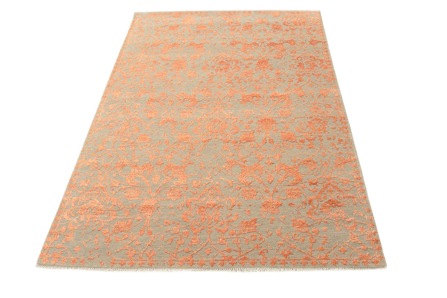 Designer Teppich - 207 x 158 cm - orange