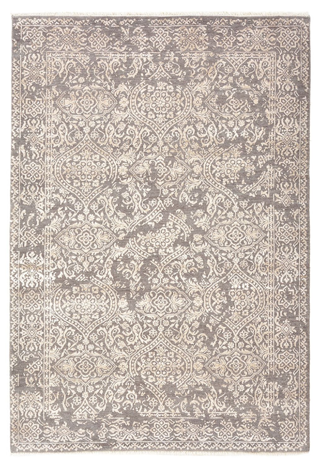 Designer Teppich - 179 x 125 cm - grau