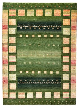 Gabbeh Rug - Loribaft Indus - 245 x 178 cm - green