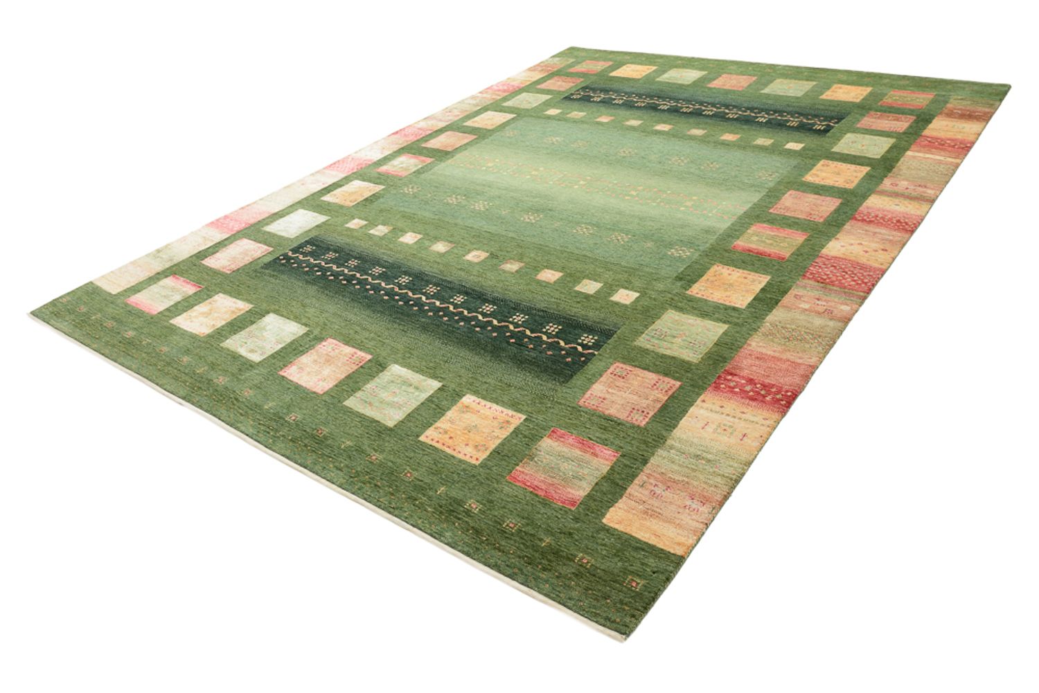 Gabbeh Rug - Loribaft Indus - 343 x 251 cm - multicolored