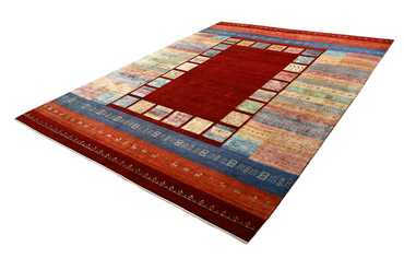 Gabbeh Rug - Loribaft Indus - 336 x 254 cm - red