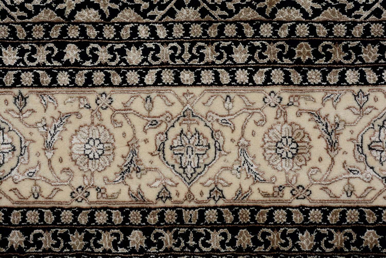 Orientalny dywan - Bijar - Indus - 301 x 203 cm - ciemny beż