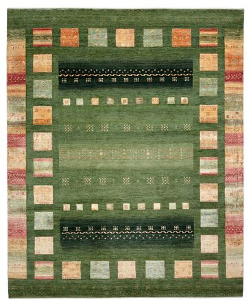 Gabbeh Tapijt - Loribaft Indus - 302 x 249 cm - groen