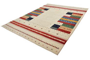 Tapis Gabbeh - Loribaft Indus - 308 x 246 cm - beige clair