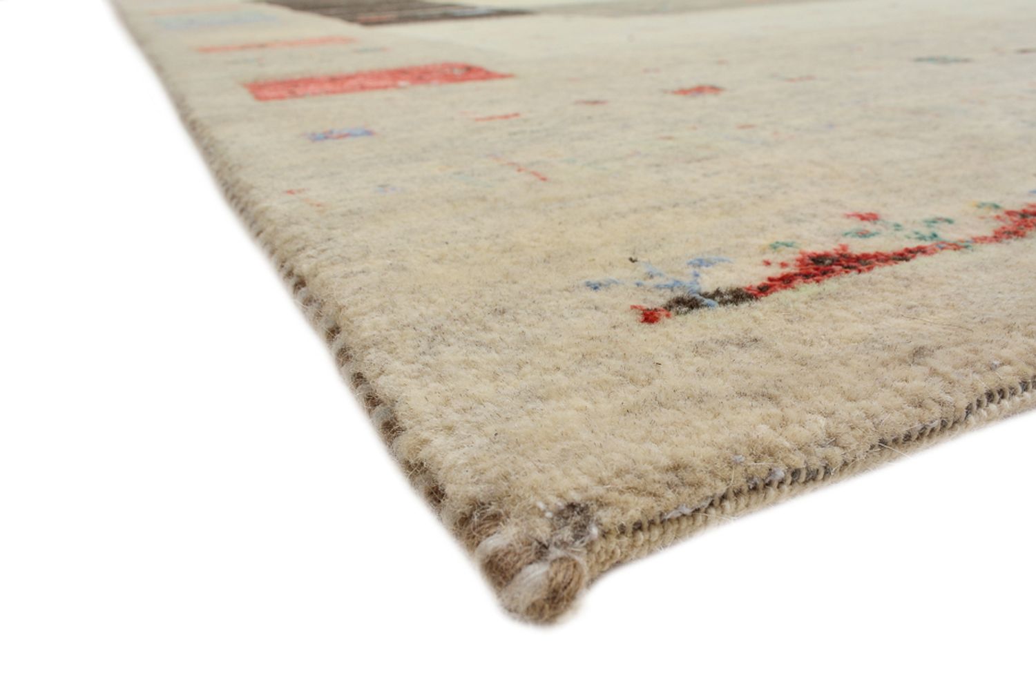 Tapete Gabbeh - Loribaft Indus - 300 x 253 cm - bege claro