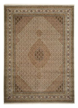 Orientalsk tæppe - Tabriz - 352 x 250 cm - mørk beige