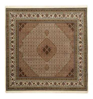 Alfombra oriental - Tabriz cuadrado  - 203 x 201 cm - beige oscuro