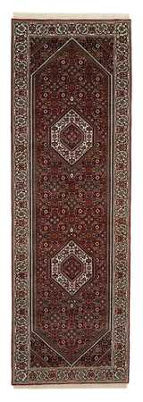 Corredor Tapete Persa - Bijar - 245 x 79 cm - bordeaux vermelho