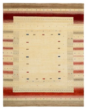 Tapis Gabbeh - Loribaft Indus - 248 x 195 cm - beige clair