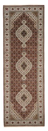 Tapis de couloir Tapis oriental - Tabriz - 362 x 122 cm - beige clair