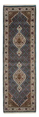 Biegacz Dywan orientalny - Tabriz - 244 x 75 cm - ciemnoniebieski