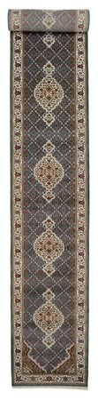 Corredor Tapete Oriental - Tabriz - 615 x 79 cm - azul escuro