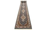 Biegacz Dywan orientalny - Tabriz - 615 x 79 cm - ciemnoniebieski