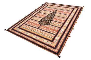 Alfombra oriental - 243 x 176 cm - beige claro