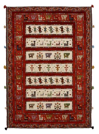 Tapis oriental - 184 x 126 cm - beige clair