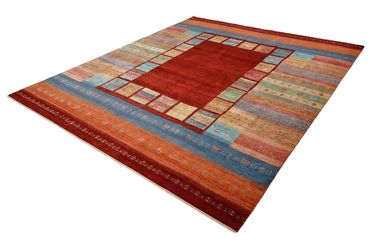 Tapete Gabbeh - Loribaft Indus - 302 x 253 cm - vermelho