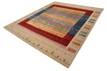 Alfombra Gabbeh - Loribaft Indus - 343 x 241 cm - multicolor