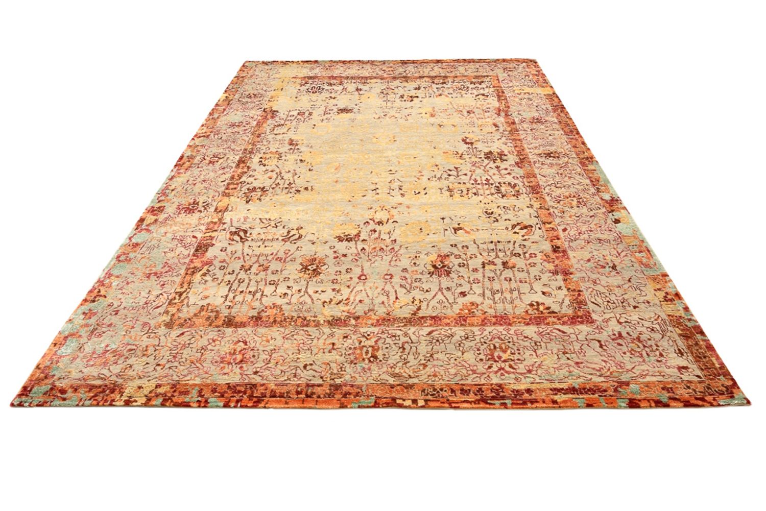 Tapis design - 344 x 243 cm - terracotta