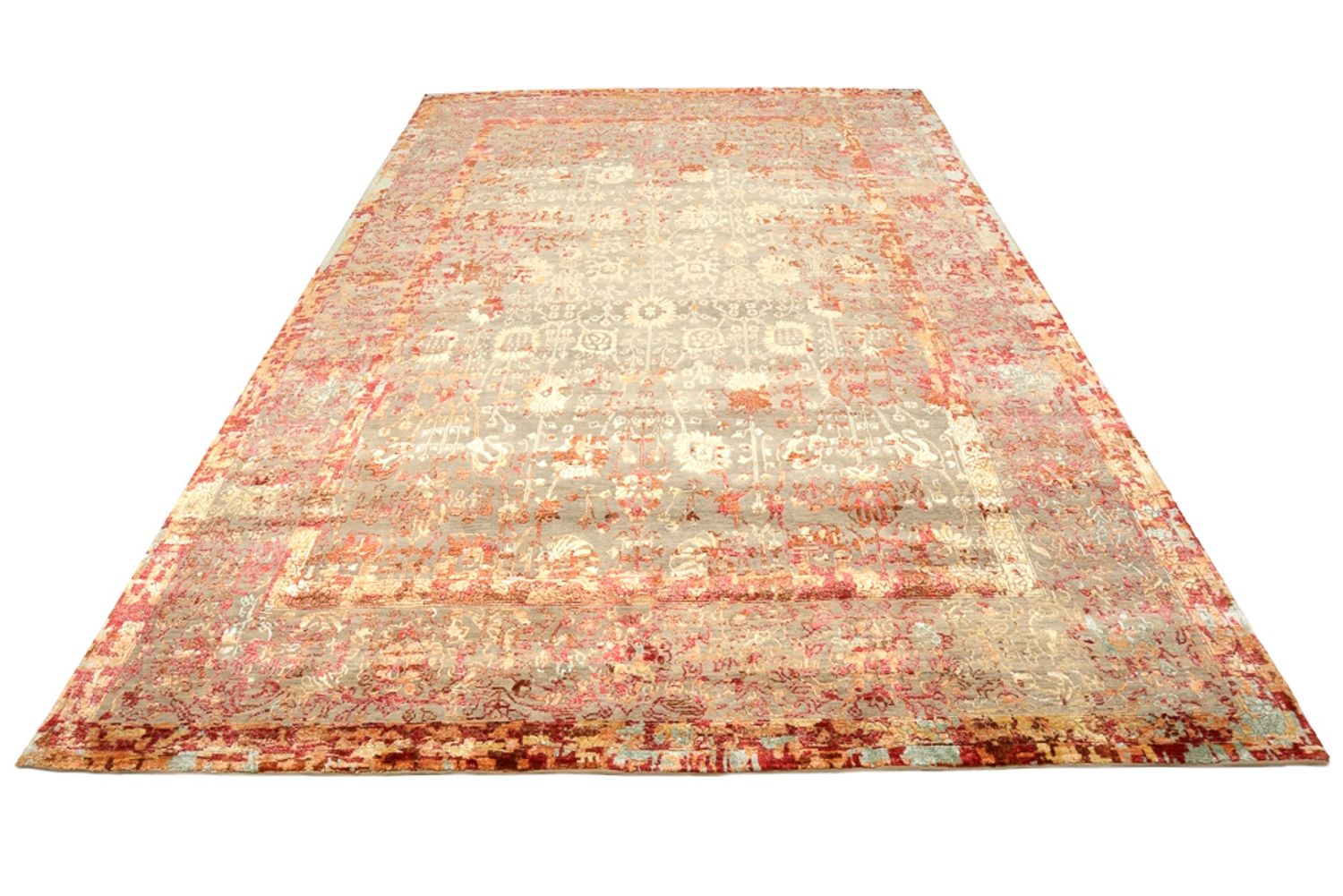 Tapis design - 344 x 243 cm - terracotta