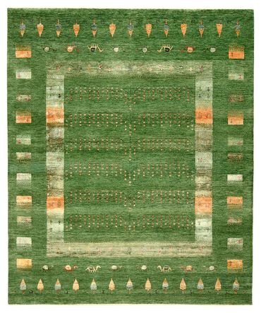 Tappeto Gabbeh - Loribaft Indus - 246 x 206 cm - verde