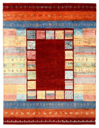 Gabbeh Tapijt - Loribaft Indus - 199 x 153 cm - rood