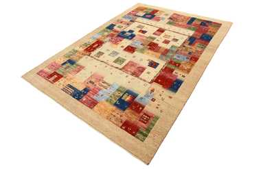 Tapis Gabbeh - Loribaft Indus - 244 x 177 cm - multicolore