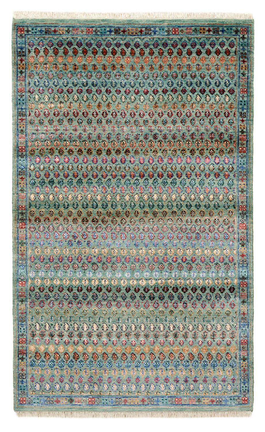 Designermatta - 154 x 95 cm - turkos