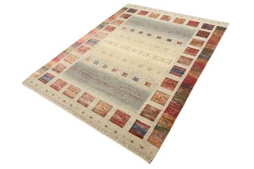 Gabbeh-mattan - Loribaft Indus - 207 x 158 cm - mörk beige