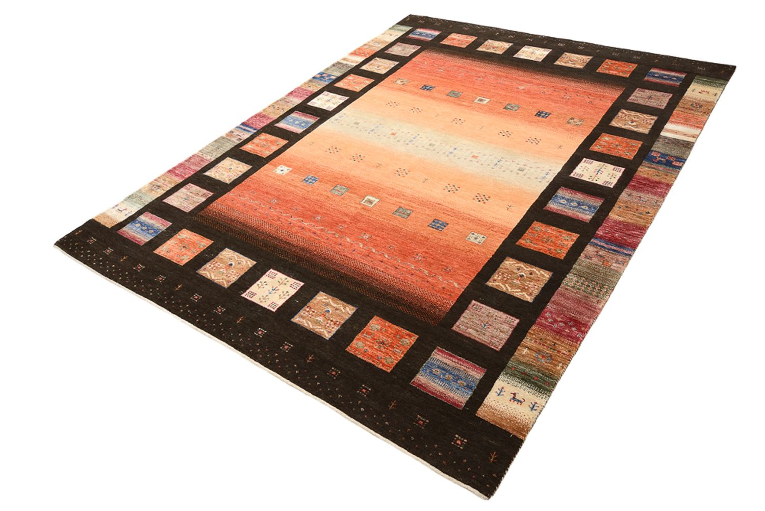 Gabbeh Rug - Loribaft Indus - 244 x 178 cm - multicolored