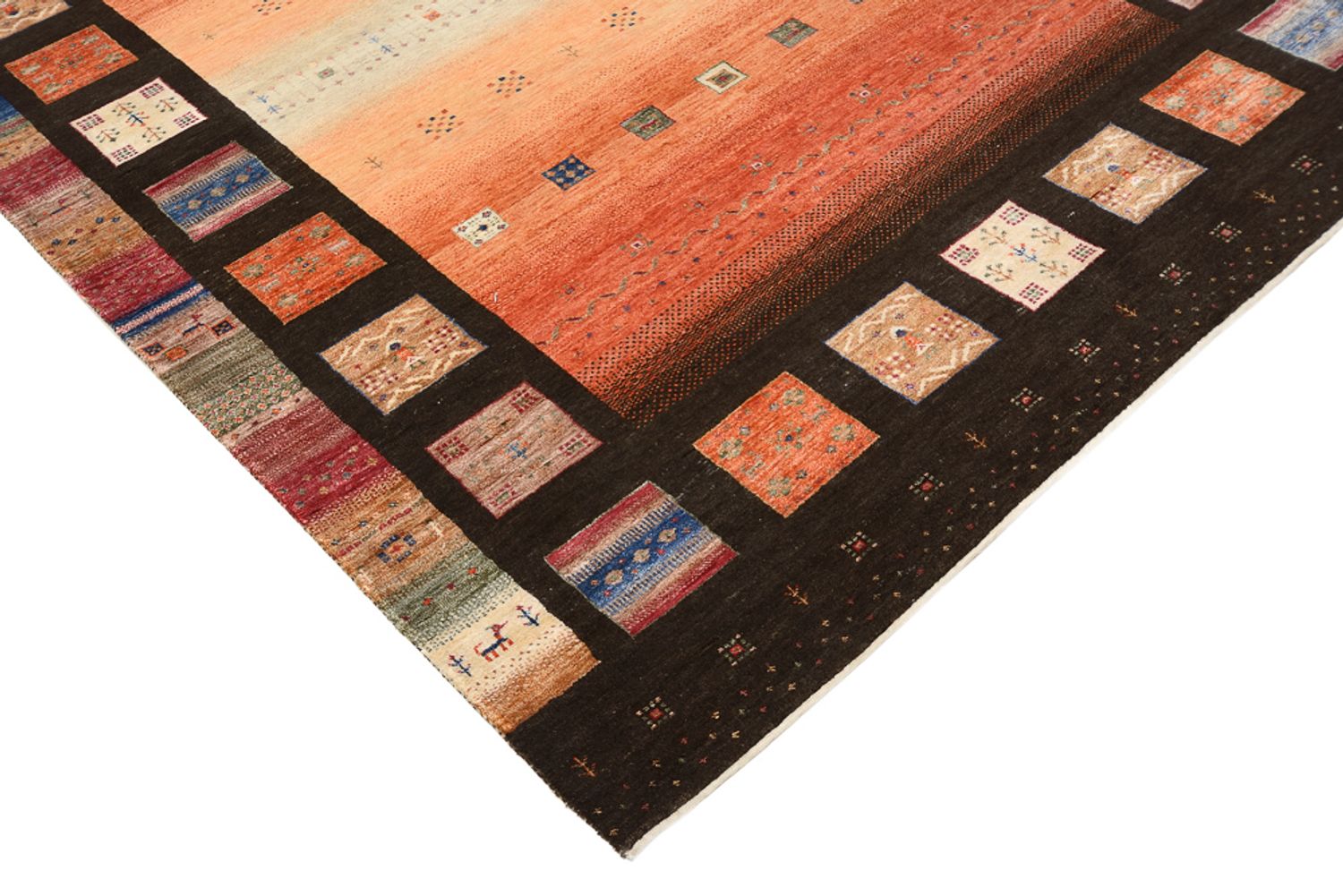 Tapis Gabbeh - Loribaft Indus - 244 x 178 cm - multicolore