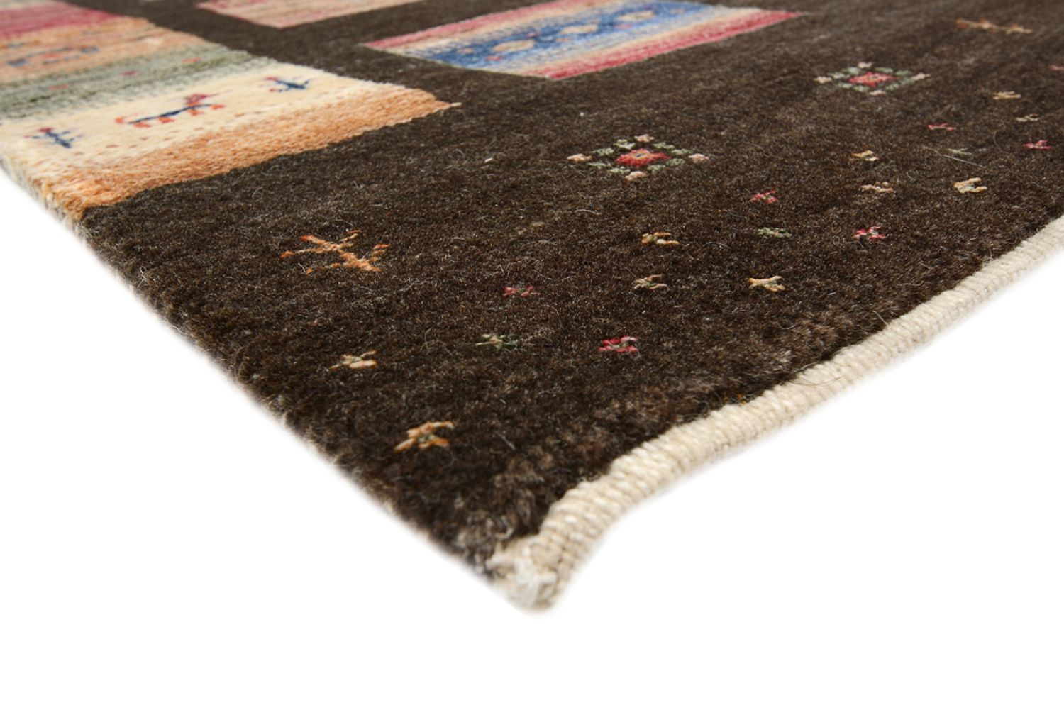 Gabbeh Teppich - Loribaft Indus - 244 x 178 cm - mehrfarbig