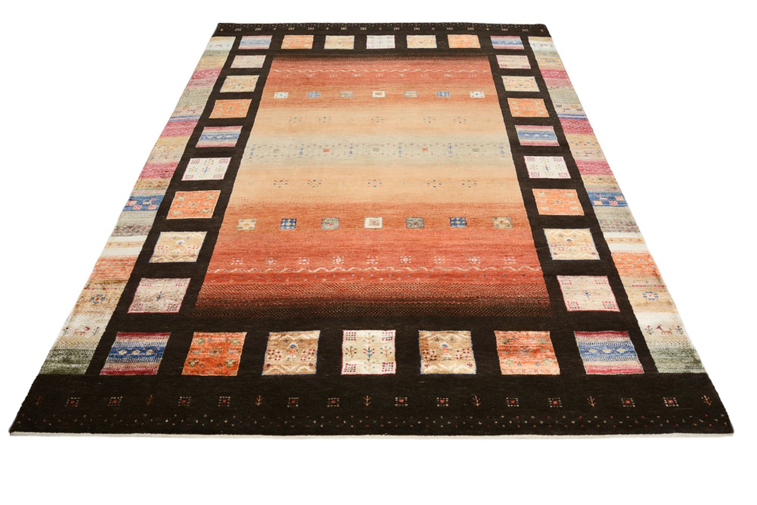 Gabbeh Rug - Loribaft Indus - 244 x 178 cm - multicolored