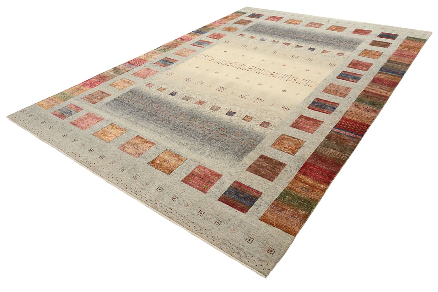 Tappeto Gabbeh - Loribaft Indus - 354 x 248 cm - beige scuro