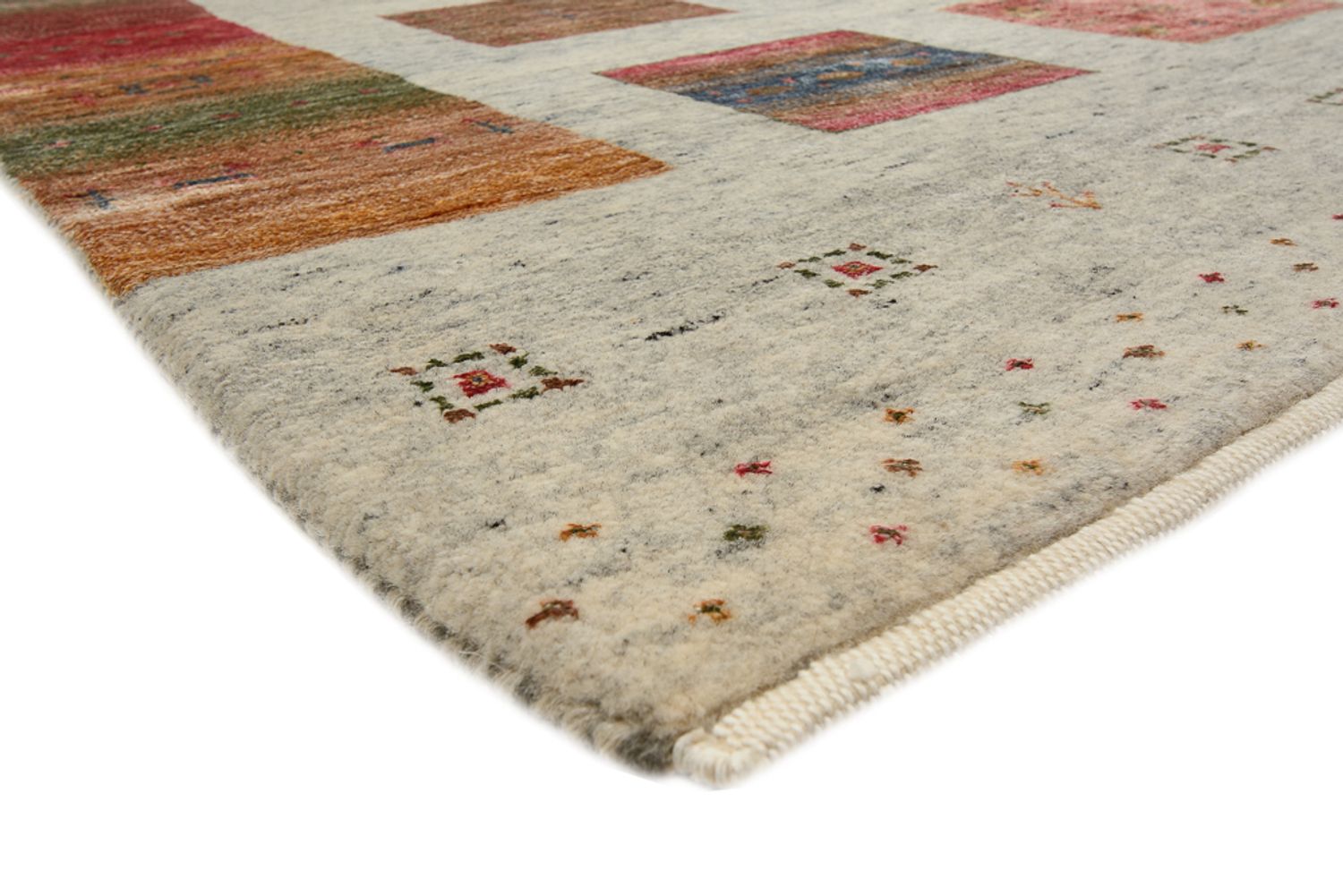 Tapis Gabbeh - Loribaft Indus - 354 x 248 cm - beige foncé