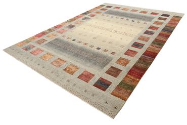 Gabbeh Teppich - Loribaft Indus - 354 x 248 cm - dunkelbeige