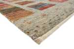 Tapis Gabbeh - Loribaft Indus carré  - 156 x 152 cm - beige foncé