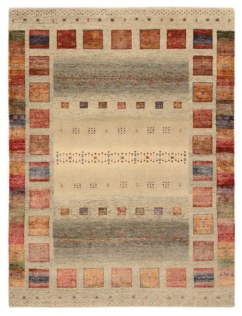 Gabbeh Rug - Loribaft Indus - 204 x 154 cm - dark beige