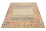 Gabbeh Rug - Loribaft Indus square  - 155 x 153 cm - dark beige