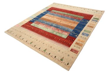 Gabbeh Rug - Loribaft Indus - 236 x 205 cm - multicolored