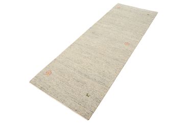 Runner Gabbeh Rug - Loribaft Indus - 238 x 82 cm - dark beige