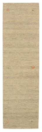 Tapis de couloir Tapis Gabbeh - Loribaft Indus - 295 x 80 cm - beige foncé