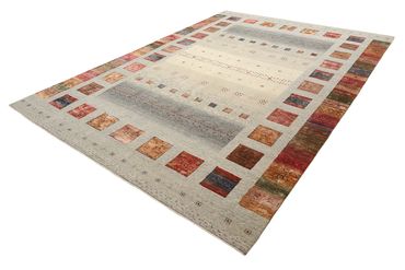 Gabbeh Rug - Loribaft Indus - 351 x 251 cm - dark beige