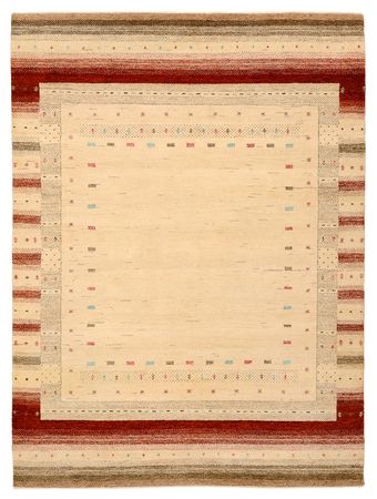 Gabbeh Rug - Loribaft Indus - 206 x 156 cm - light beige