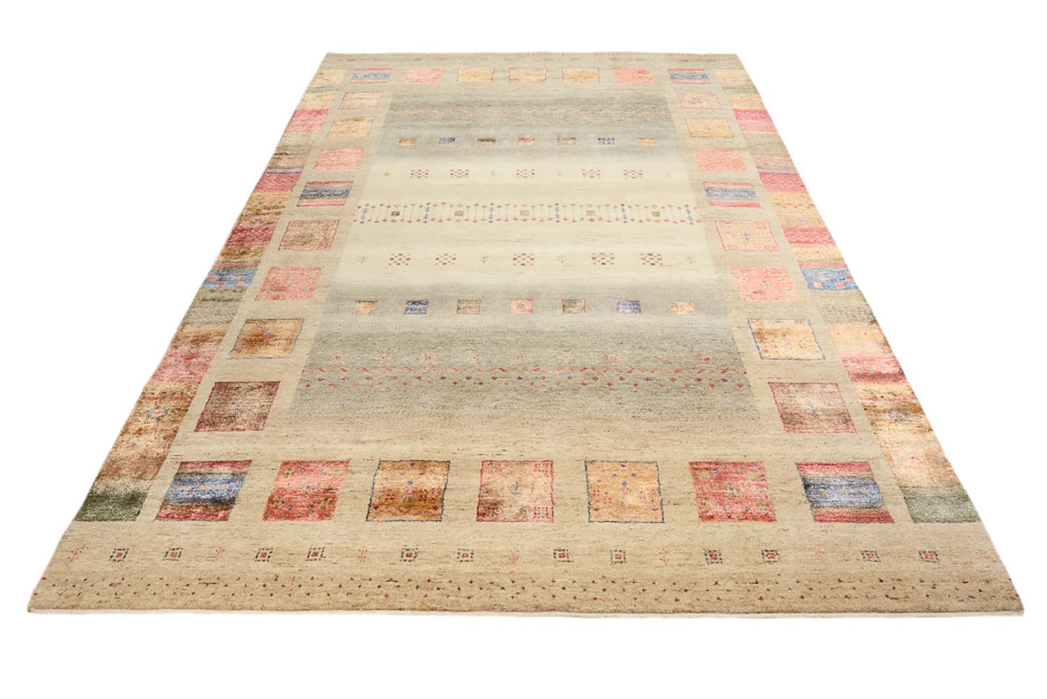 Gabbeh Rug - Loribaft Indus - 304 x 204 cm - multicolored