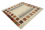 Tapis Gabbeh - Loribaft Indus carré  - 201 x 196 cm - multicolore