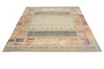 Tapis Gabbeh - Loribaft Indus carré  - 201 x 196 cm - multicolore