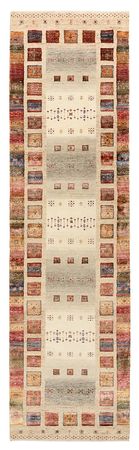 Tapis de couloir Tapis Gabbeh - Loribaft Indus - 295 x 82 cm - multicolore