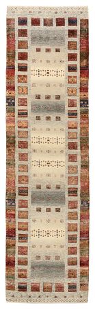 Runner Gabbeh koberec - Loribaft Indus - 294 x 82 cm - vícebarevné