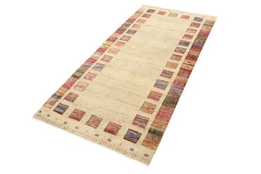 Corredor Tapete Gabbeh - Loribaft Indus - 204 x 95 cm - multicolorido