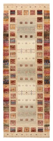 Tapis de couloir Tapis Gabbeh - Loribaft Indus - 245 x 83 cm - multicolore